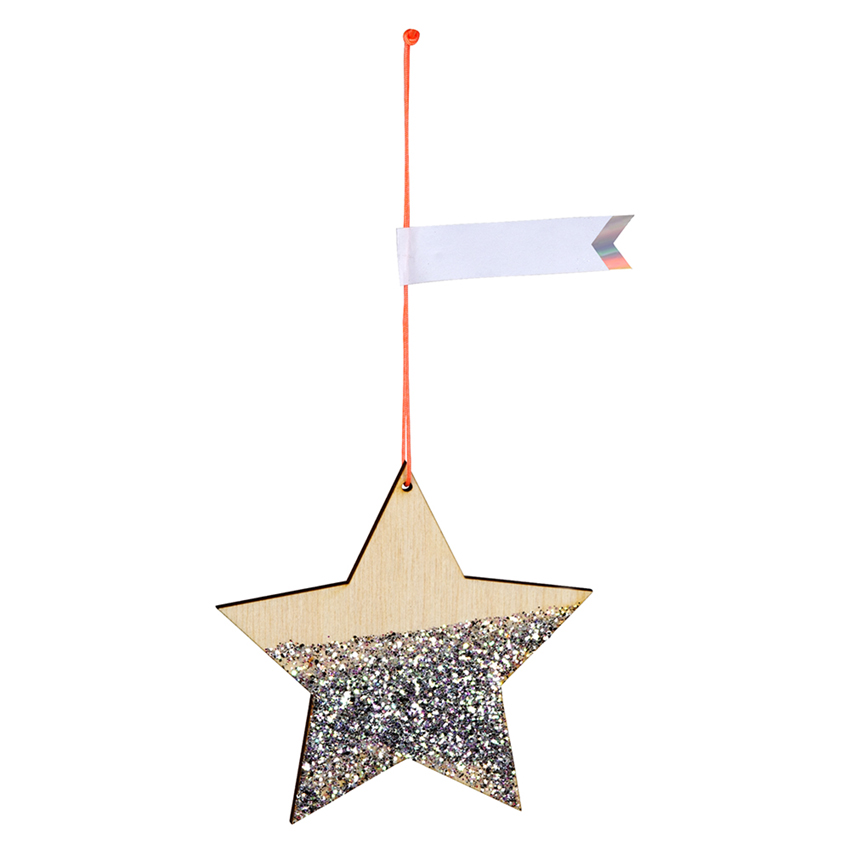 Star Shaped Wooden Gift Tags Set of 8 By Meri Meri